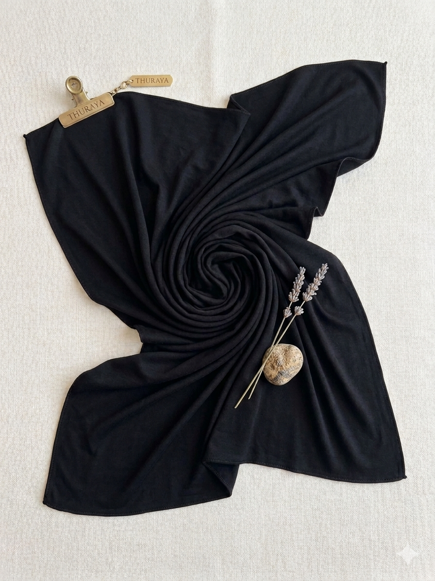 Thuraya Premium Scarf - Black