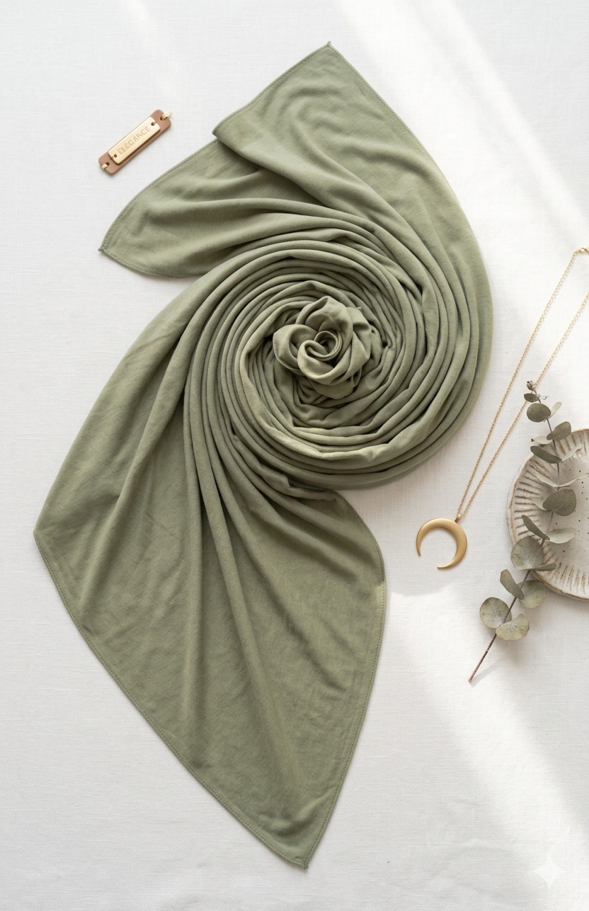 Thuraya Premium Scarf - Olive