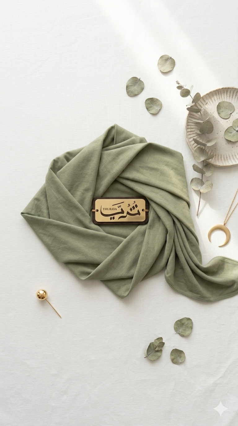Thuraya Premium Scarf - Olive