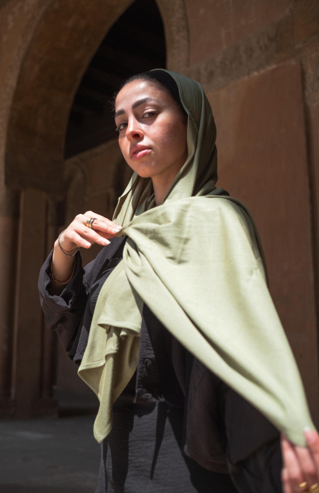 Thuraya Premium Scarf - Olive