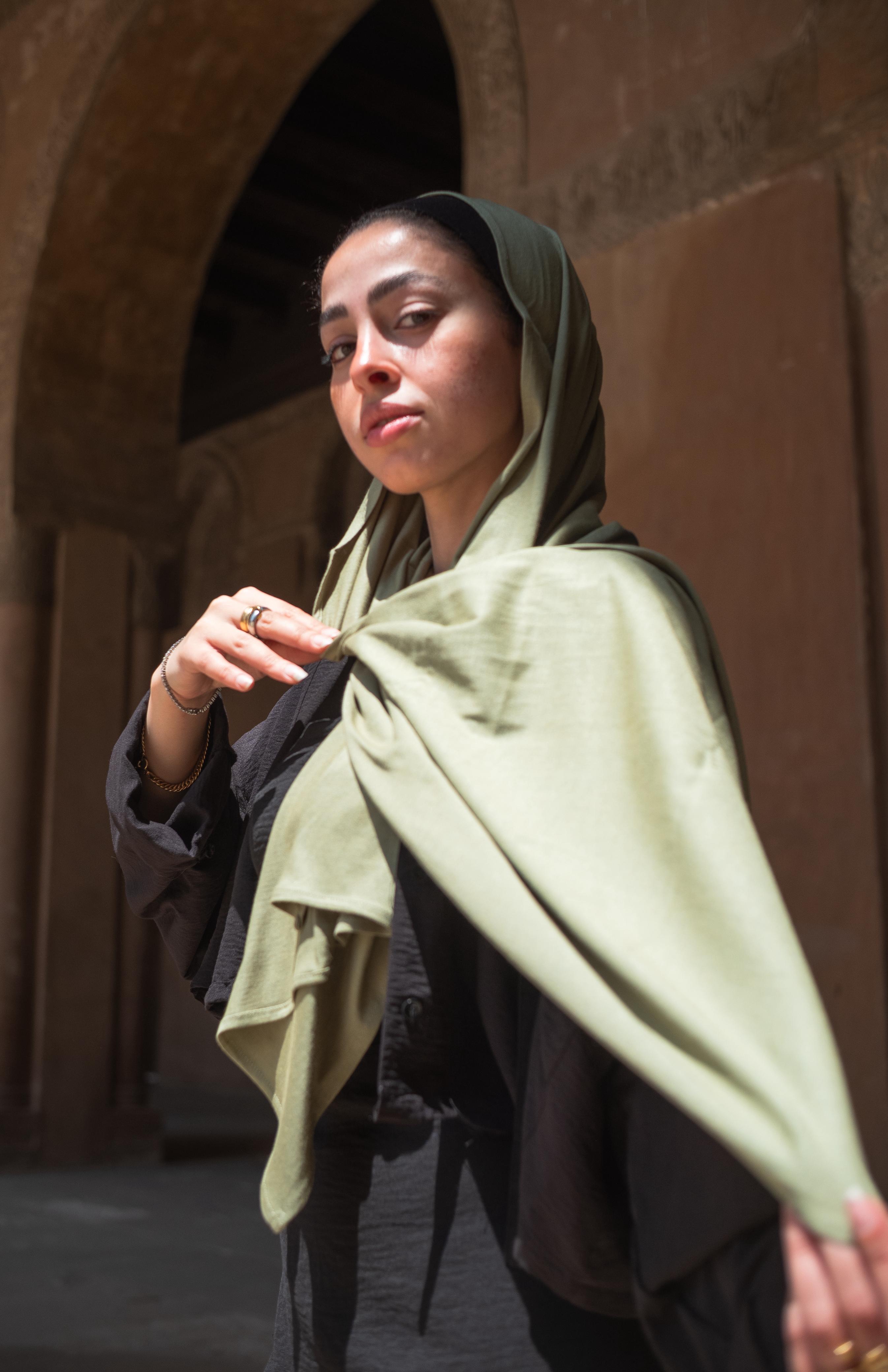 Thuraya Premium Scarf - Olive